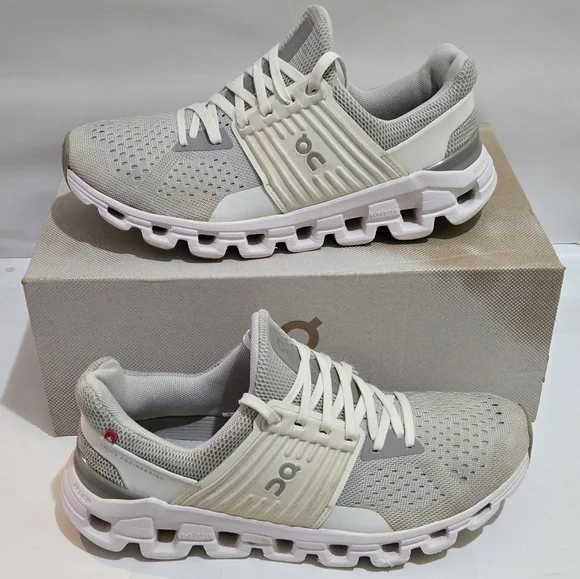 Cloudswift Glacier White Athletic Comfort Running Shoes - Picture 1 of 7